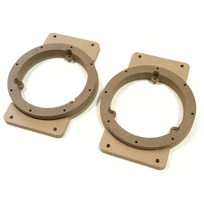 3X Car Speaker Spacer Wooden Speaker Mounts For Jimny JB64 JB74 2018-2020 Car Audio Horn Refit Rings Mat Mount view 3