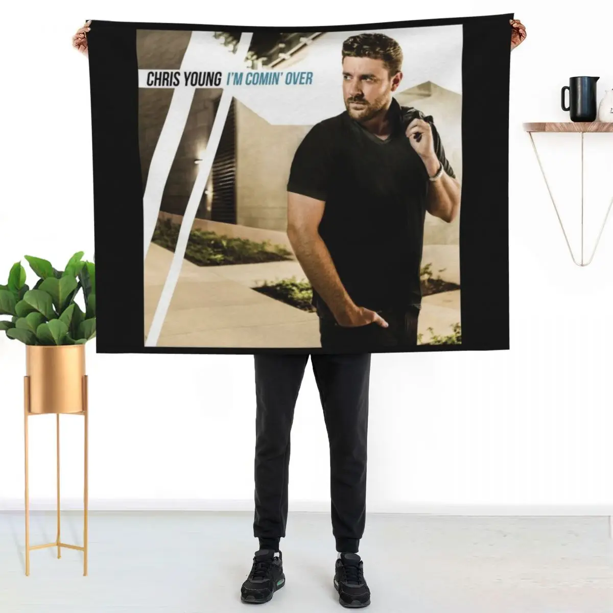 

Chris Young im comin over Throw Blanket Stylish Warm Blanket for Living Room Bedroom