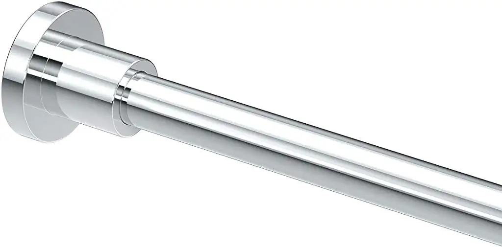 

Modern Minimalist Straight Shower Rod 60 Inch Matte Black