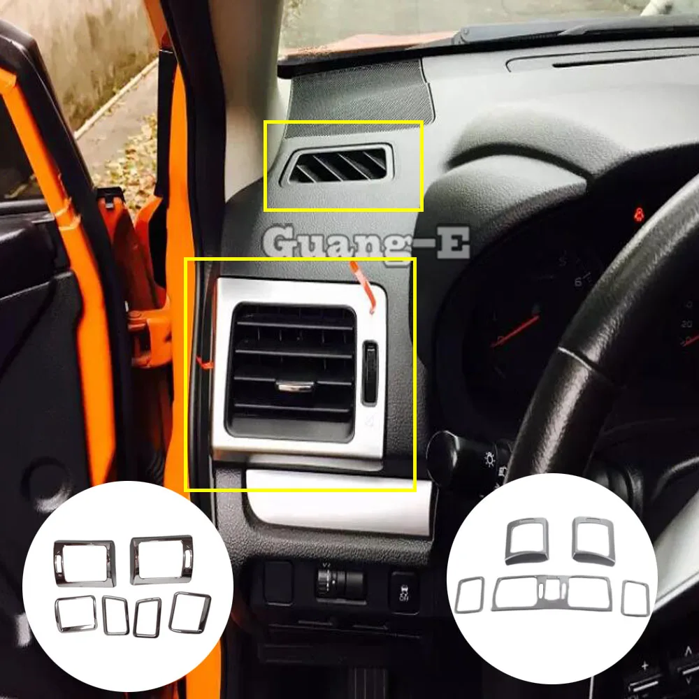 

Car Garnish Cover Frame Lamp Trim ABS Front Air Condition Outlet Vent Hoods Part For Subaru XV 2012 2013 2014 2015 2016 2017