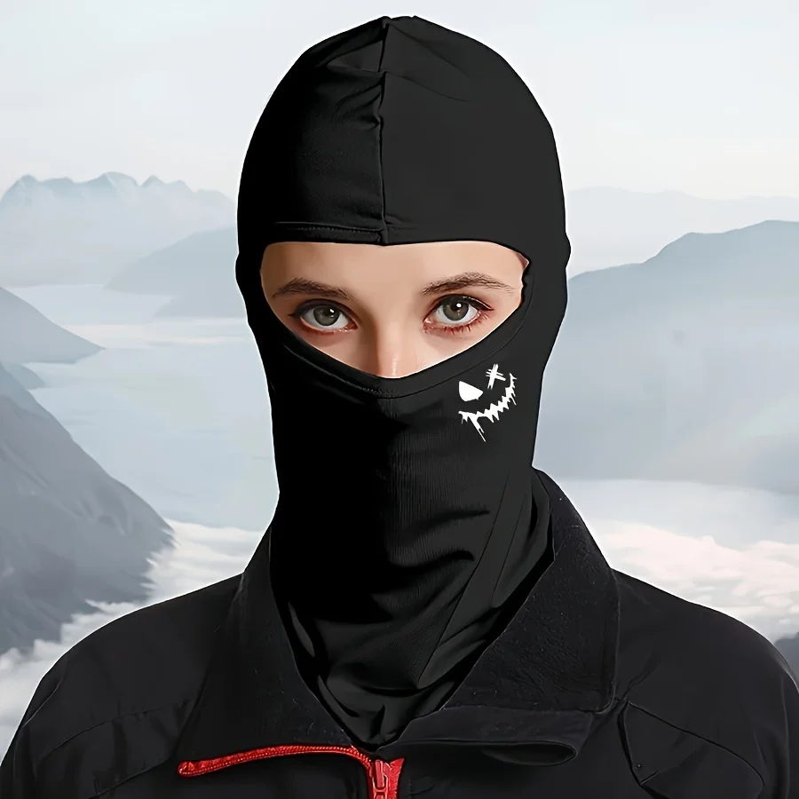 1/2 szt. Wielofunkcyjna kominiarka przeciwsłoneczna Graffiti Punk: maska pełnotwarzowa do jazdy konnej, pieszych wędrówek, wędkarstwa i sportów na świeżym powietrzu