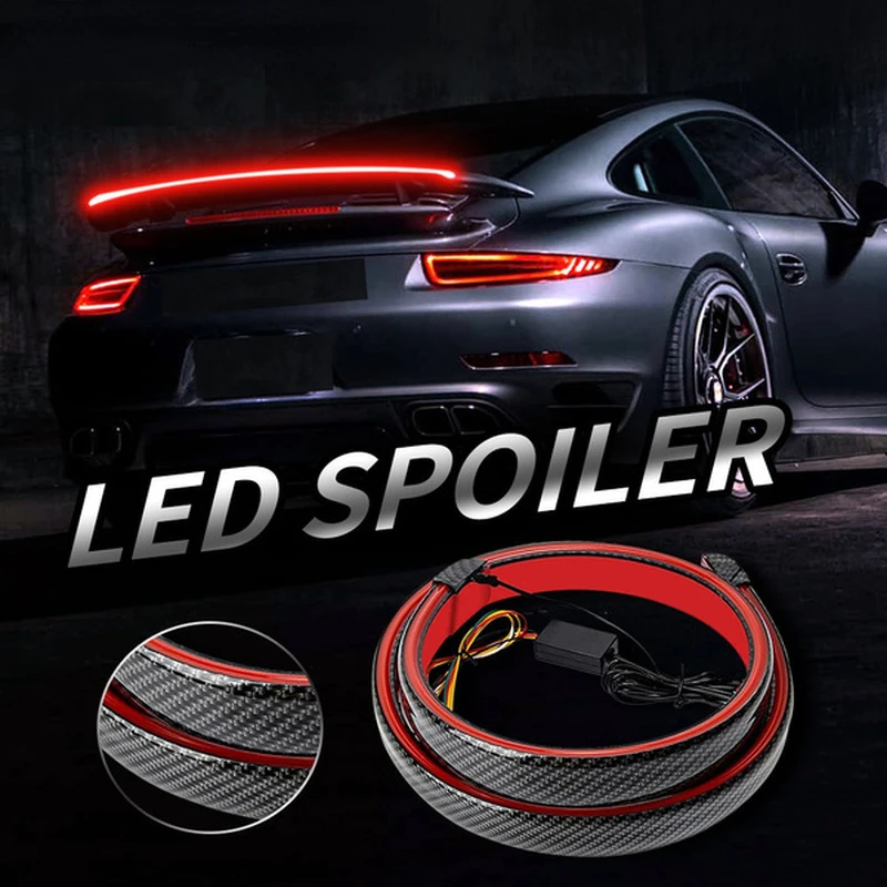 

Multifunctional carbon fiber tail light modified universal tail light high-brightness LED streamer steering brake through light