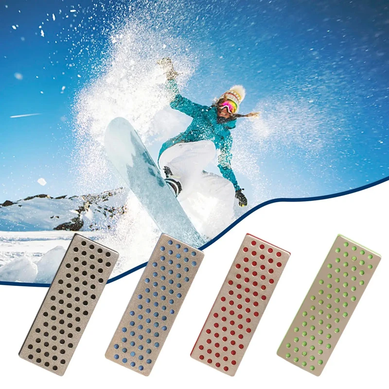 New Skiing Professional Knife Sharpener Diamond Sharpening Stone for Ski Edges 240-1000 Grit Outdoor Grindstone Ski Accessories