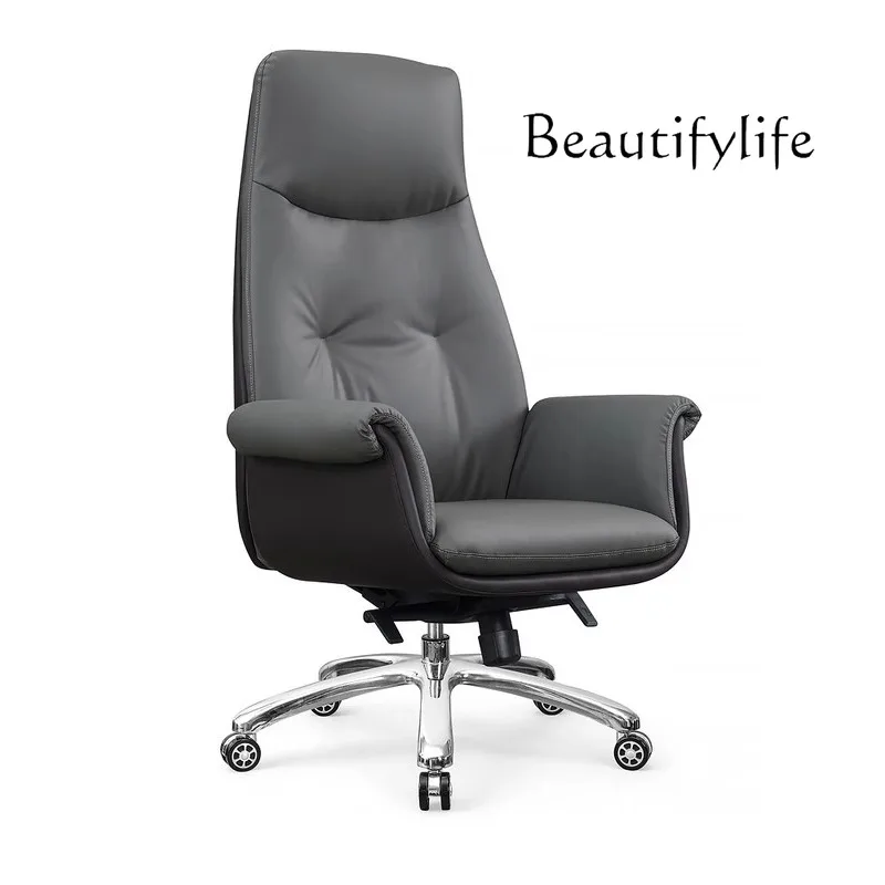 

Light luxury boss chair office comfortable sedentary swivel chair leisure business home computer chair