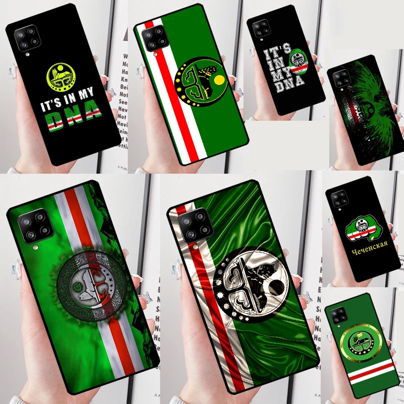 Chechen Chechnya Flag Case For Samsung Galaxy A13 A23 A33 A53 A42 A32 A22 A12 A51 A71 A14 A24 A34 A54 A52 Coque