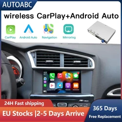 AUTOABC Wireless Carplay and Android Auto module for Peugeot 208 308 508 3008 C4 DS3 DS4 DS5 SMEG NAC  Mirror Link Multimedia