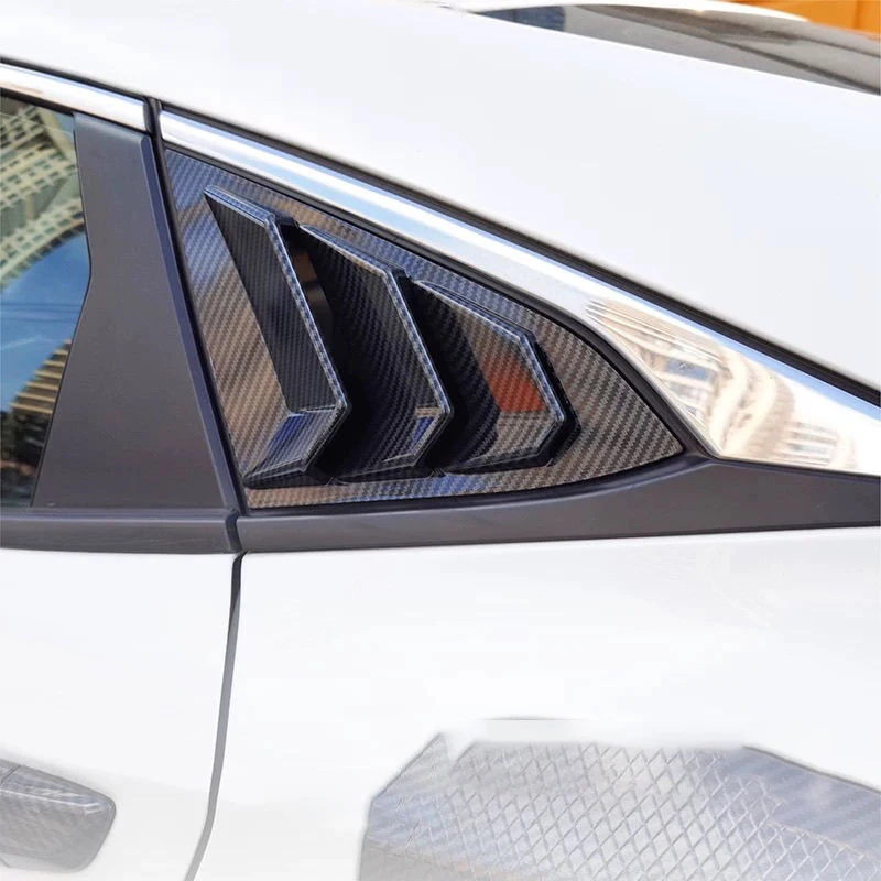 

Для Honda Civic Sedan 2021 2020 2019 2018 2017 2016 боковая задняя оконная жалюзи, крышка жалюзи, 2 шт.