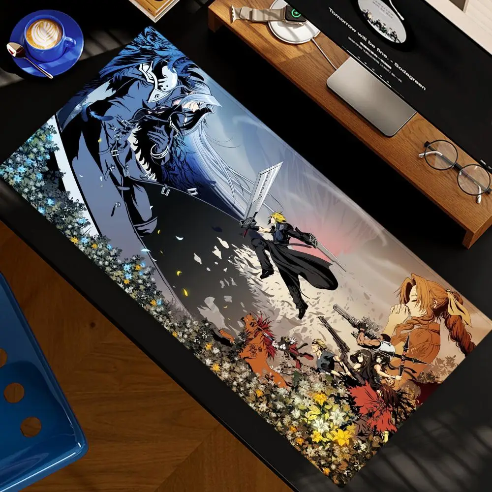 Final F-Fantasy Mouse Pad XXL Mouse Pad Desk Pad Decor Mat, Large Gaming Mouse Pad for Desk Computer Keyboard Laptop