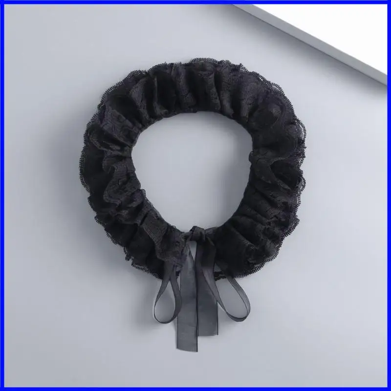 Frauen Vintage Ruffenkragen Steampunk Victorian Spitzenkragen Ruffen Kostüm