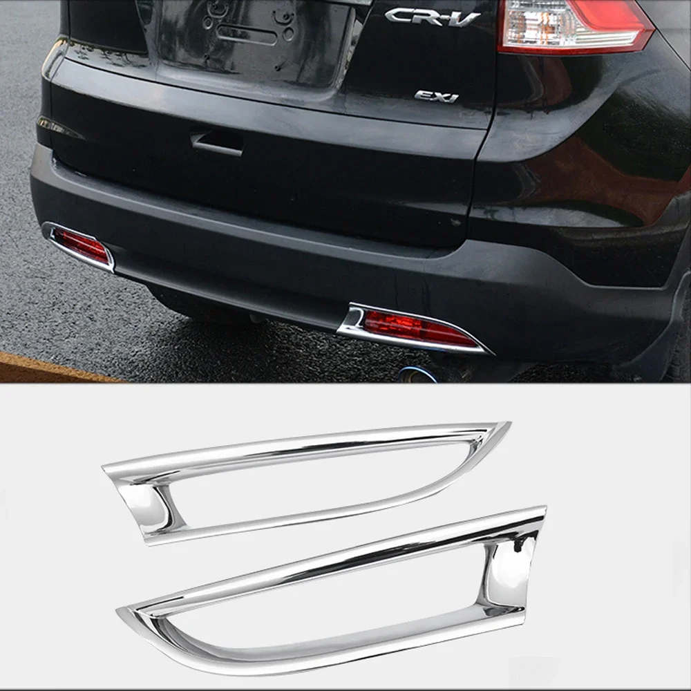 Auto Styling Abs Car Front Rear Foglight Fog Light Frame Trims for Honda Crv 2012 2013 2014 2015 2016 Cr-v Accessories Lamp Kit