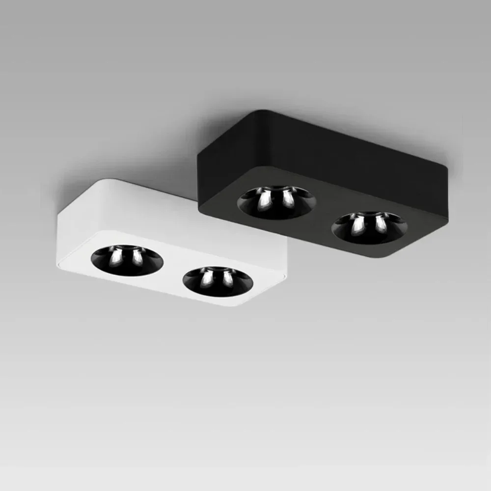 

Anti-Glare Dimmable Surface Mounted Downlight 10W 15W 20W 30W Square Ceiling Spot Lights for Bedroom Kitchen Corrdor Aisle