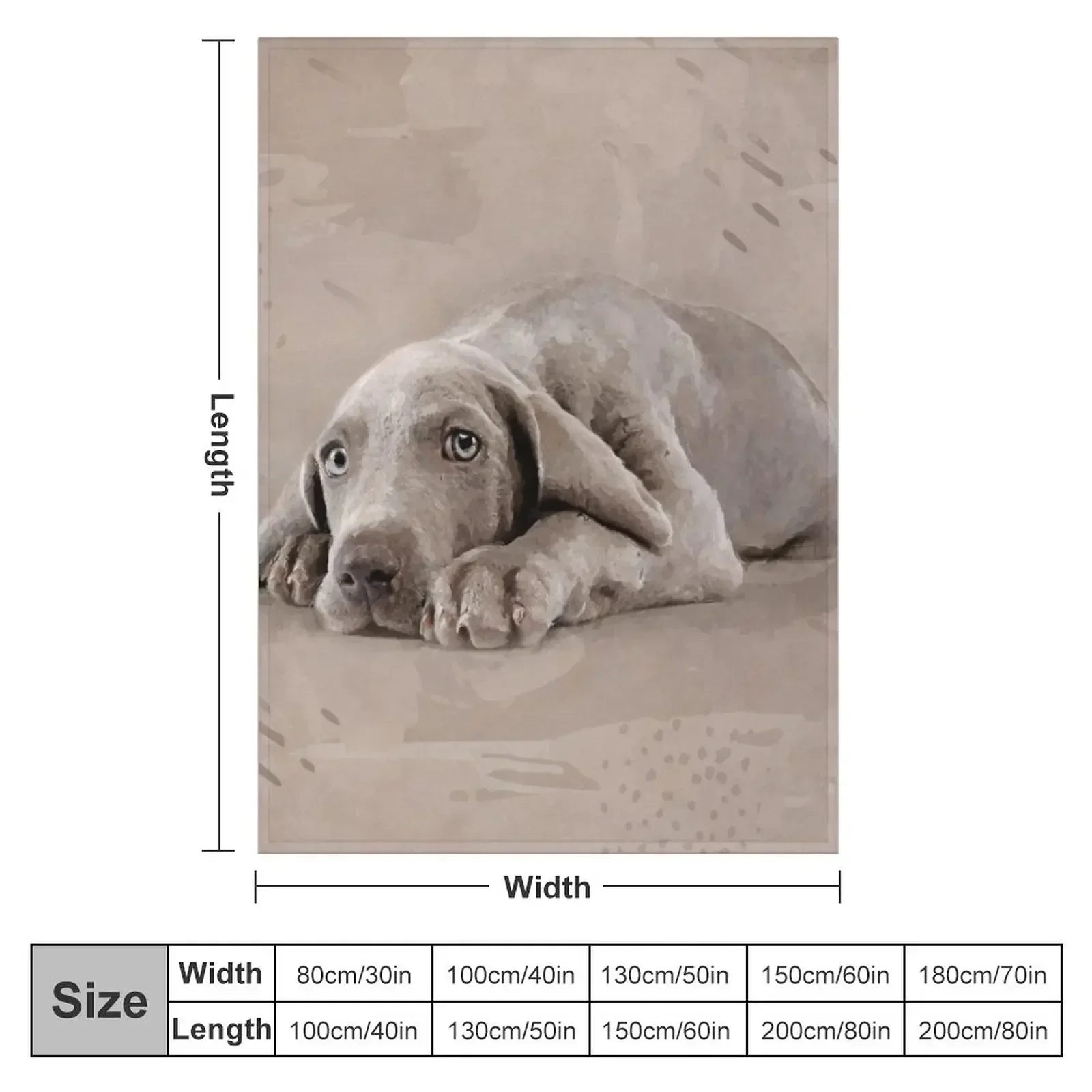 Weimaraner puppy Throw Blanket Soft Big Cute Blankets blankets for beds  blankets  throw blanket  thin blanket  coraline