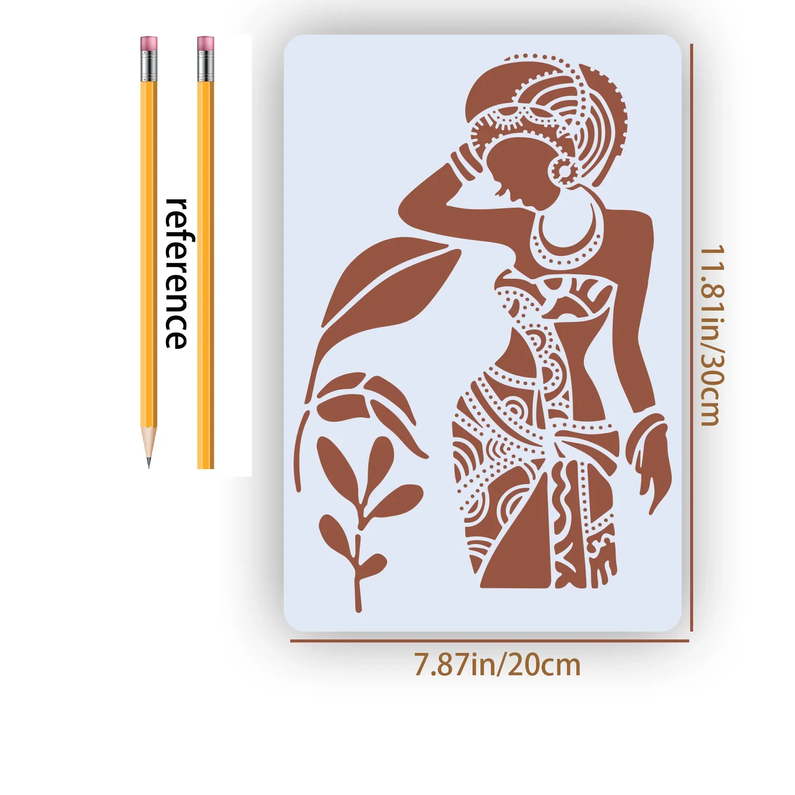 Imagem -05 - Africano Tribo Estilo Stencils Faça Você Mesmo a4 para a Pintura Scrapbook Coloração Gravação em Relevo Álbum Modelo Decorativo Beleza Pcs Set