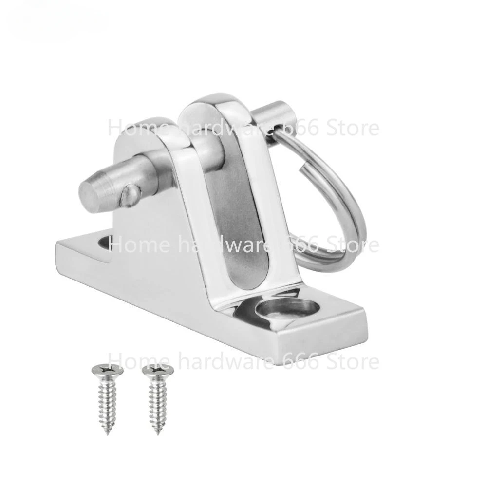 316 Stainless Steel Boat Bimini Top Deck Hinge with Quick Release Pin 90 Degree Boat Accessories Marine Kayak Canoe Yacht Cover