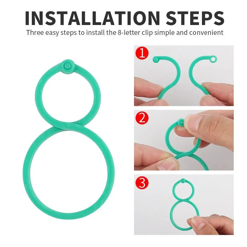  Flower Plant ClampPlant Support Clips Plant Fixed Clips Bracket Pole for Gardening Vegetables Stem Support 
