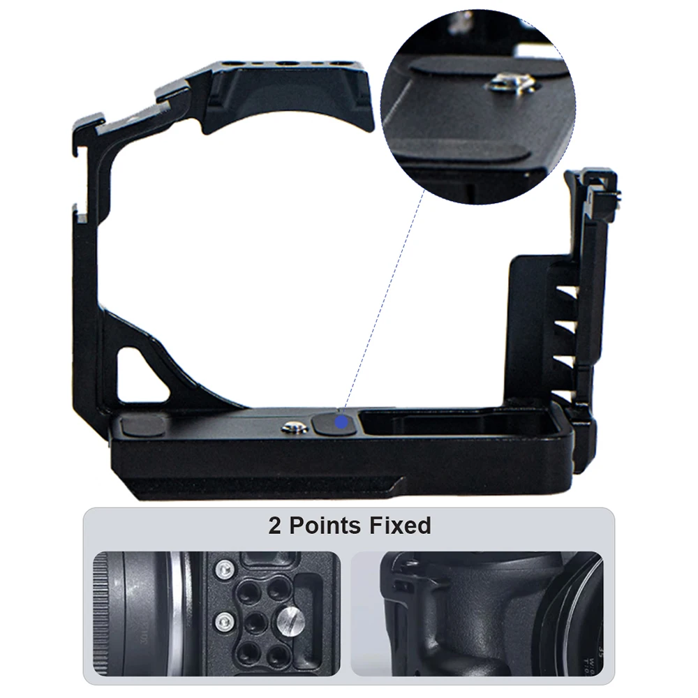 r50 YANZUO Camera Cage For Canon R50/R100 Aluminum SLR Photography Expansion Frame Kit Locating Screw Camera Bracket Accessories