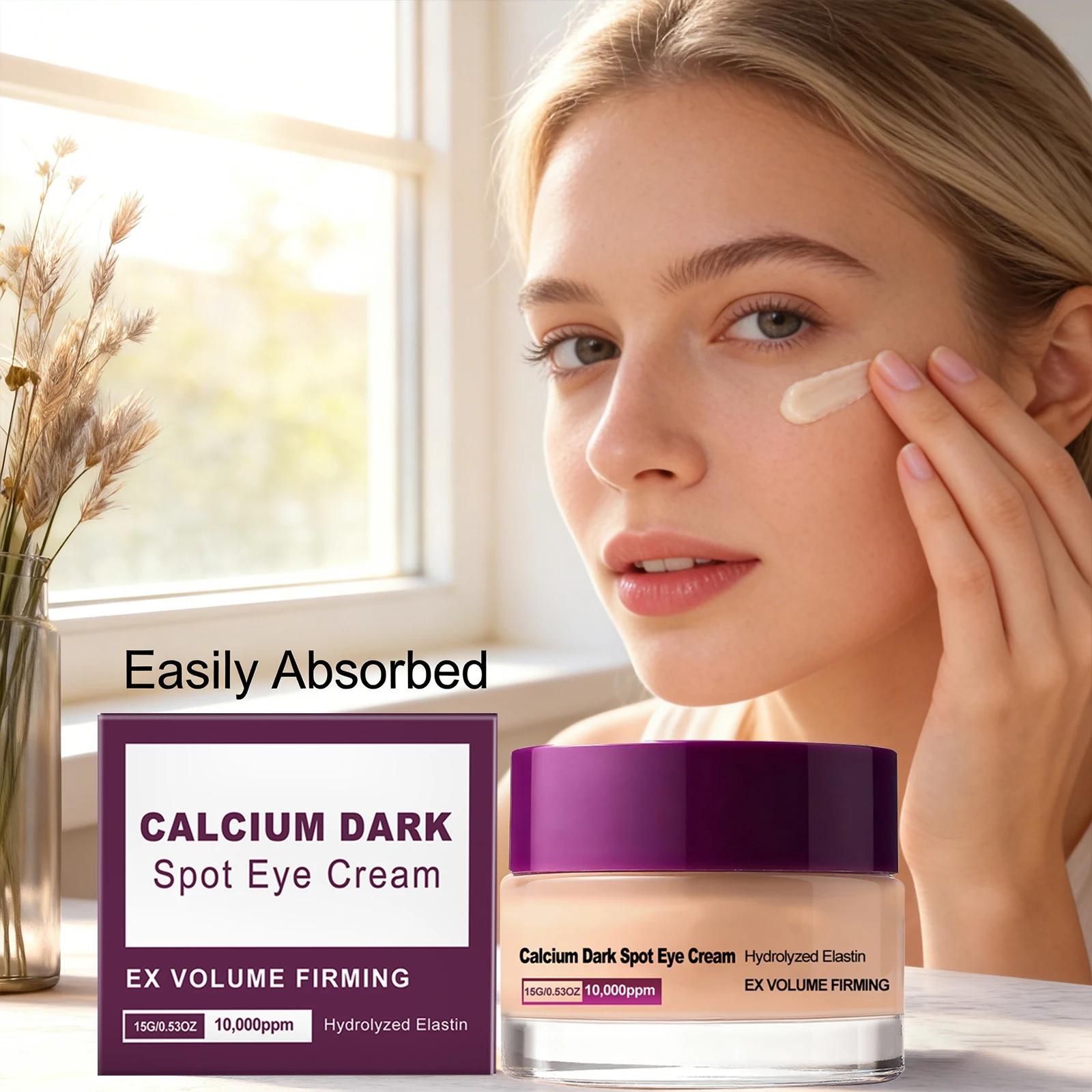 Moisturizing Eye Cream Fading Fine Lines Reduce Dark Spot Brightening Skin Skin-Friendly Absorb Easily Lightweight Eye Skin Care