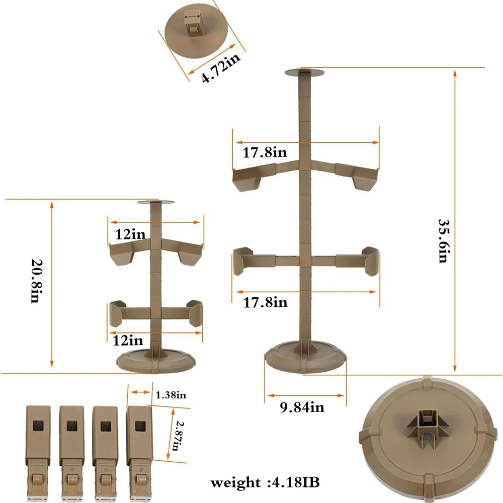 Destacável tático capacete colete suporte de exibição chapéu rack organizador tático suporte de engrenagem cinto capacete máscara exibição