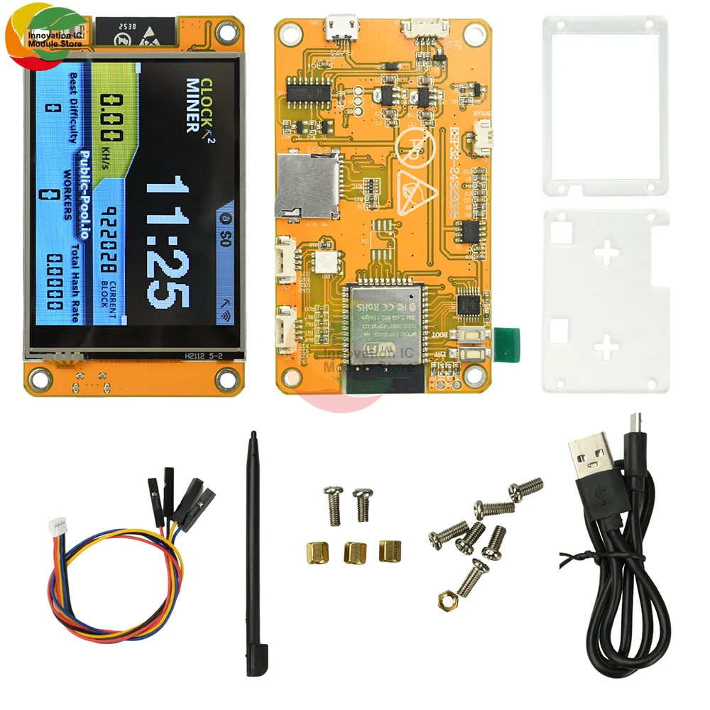 ESP32 2.8 بوصة OLED عرض مجلس التنمية Esp32-2432S028 مجلس التنمية مناسبة لمعدل التجزئة 355Kh/s عملية المصغّر USB #1
