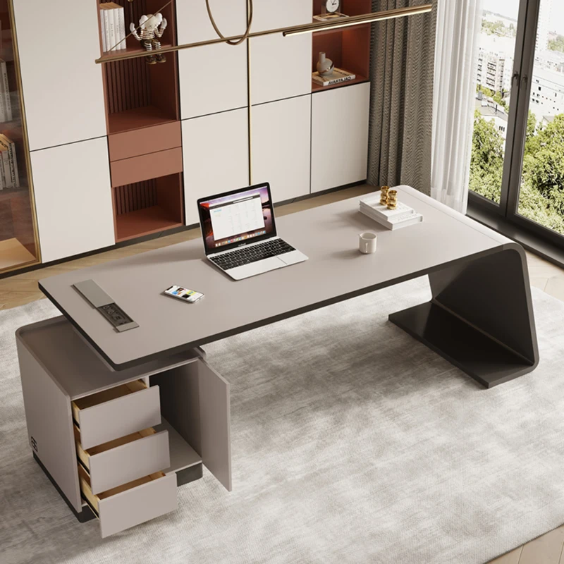 Standing Study Office Desk Writing Office Laptop Student Meeting Desk Modern Work Tisch Escritorio Oficina Rustic Furniture