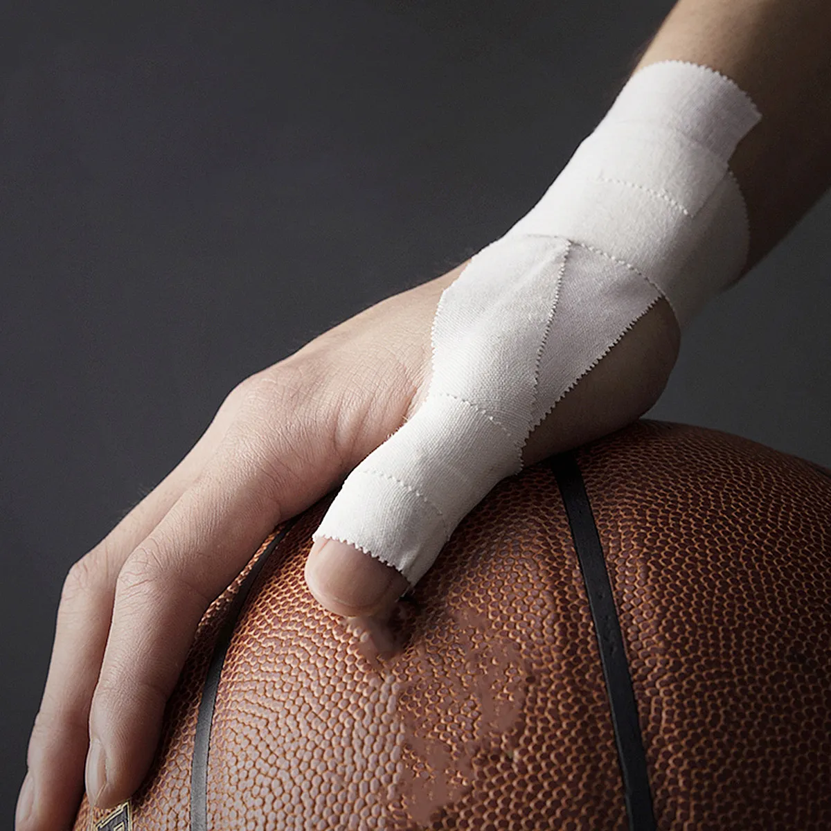 

Хлопковый спортивный тейп-бинт плоский белый для поддержки голеностопа, запястья, локтя, колена, облегчения боли, стабилизации мышц и суставов