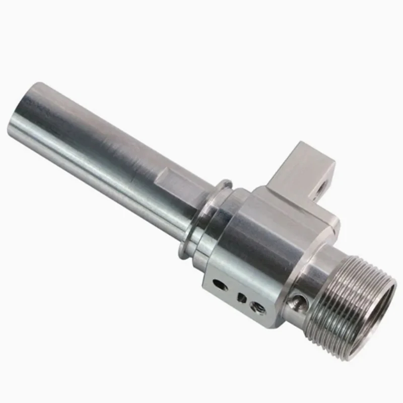 Stainless steel/aluminum alloy CNC precision machined special-shaped threaded pipe fittings Threaded connection shaft parts