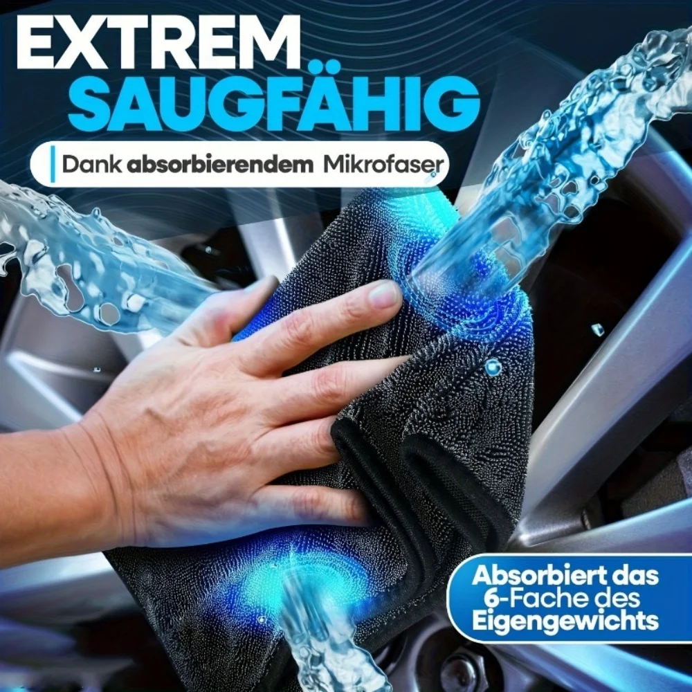 Magic Microfiber Cleaning Cloths - No Streaks Super Soft Highly Absorbent Quick-Dry, Reusable Cloths