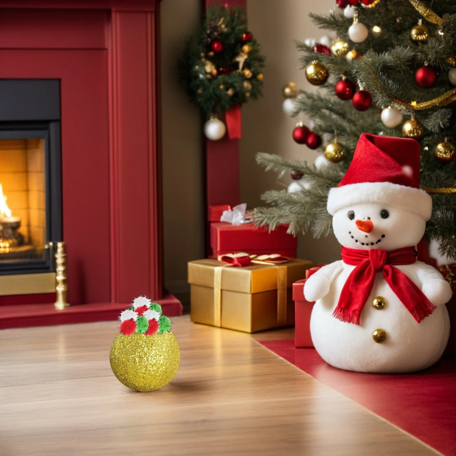 

1500Pcs Colorful Glitter Tinsel Pom Poms Mini Craft Balls Sparkle Pom Poms for Holiday Party Decorations DIY Crafts Supplies