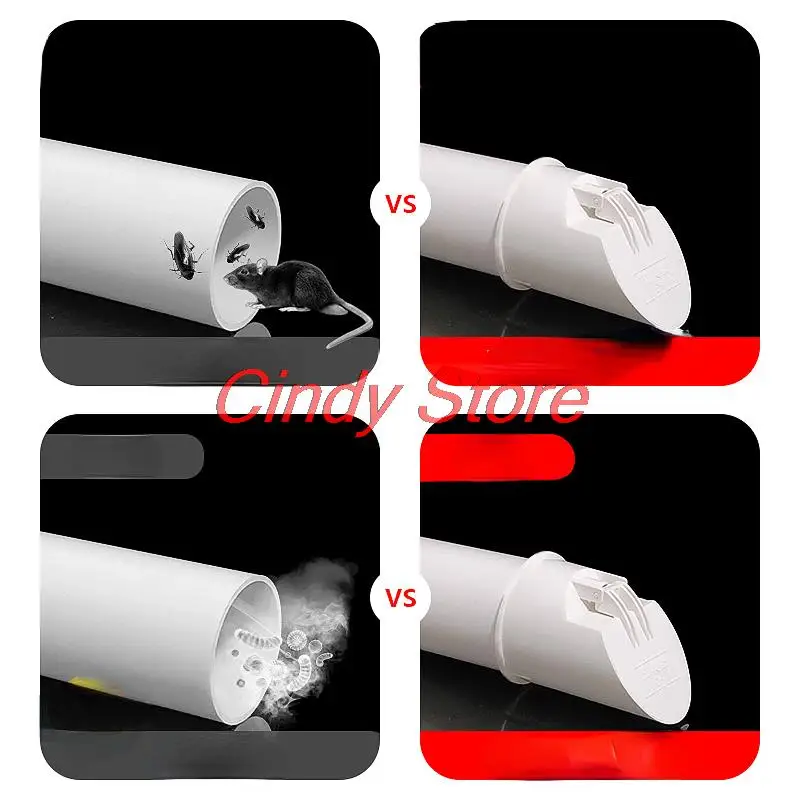 PVC Drain Pipe Check Valve pipe deodorizer for Drain pipe with anti-rat cover sewage pipe septic tank outdoor deodorant valve