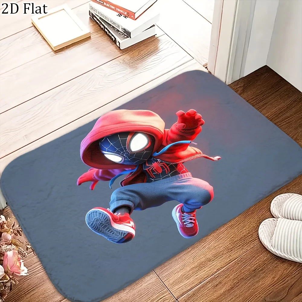 

Фланелевый коврик с изображением супергероев Marvel, 1 шт., разные размеры, многофункциональный, для ежедневного использования, подходит для ванной комнаты, прихожей, прачечной.