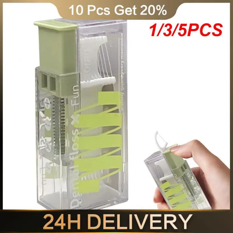 1/3/5PCS Storage Box Carry Innovative Automatic Floss Dispenser Cleaning Tools Floss Box Compact Size Convenient