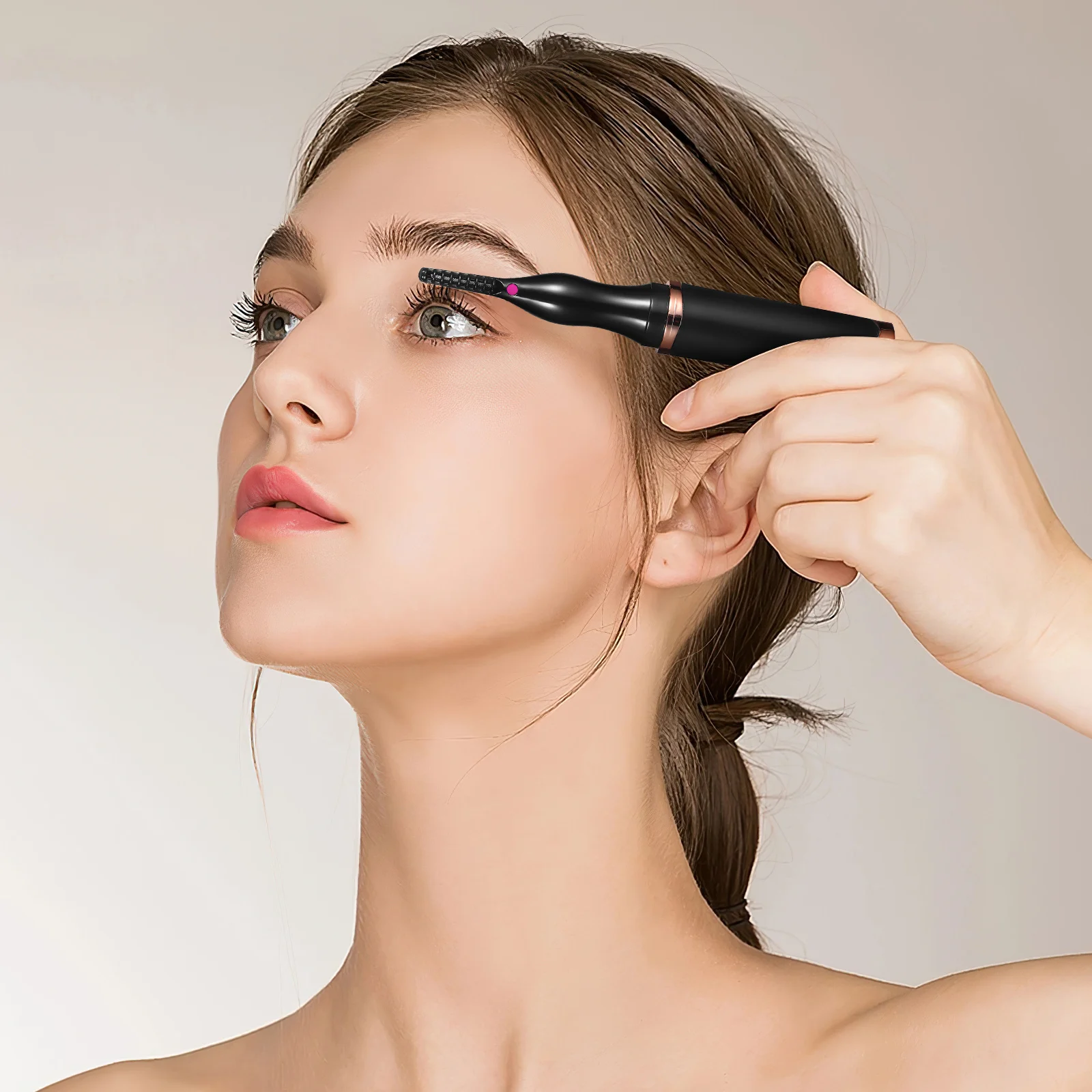 

1Set Electric Eyelash Curler Heated Lash Curling Device USB Charging Practical Makeup Tool for Long-Lasting