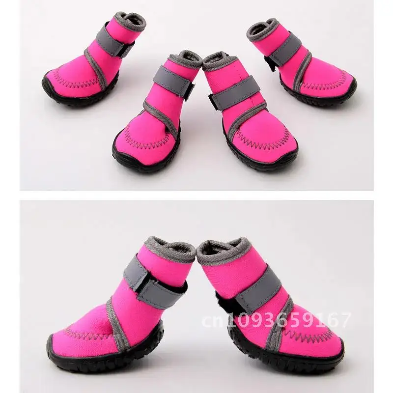 

New Dog Shoes Rain Pet Puppies Footwear Winter Snow Shoes Booties Waterproof Anti-slip Large for Pet Products Dogs Small