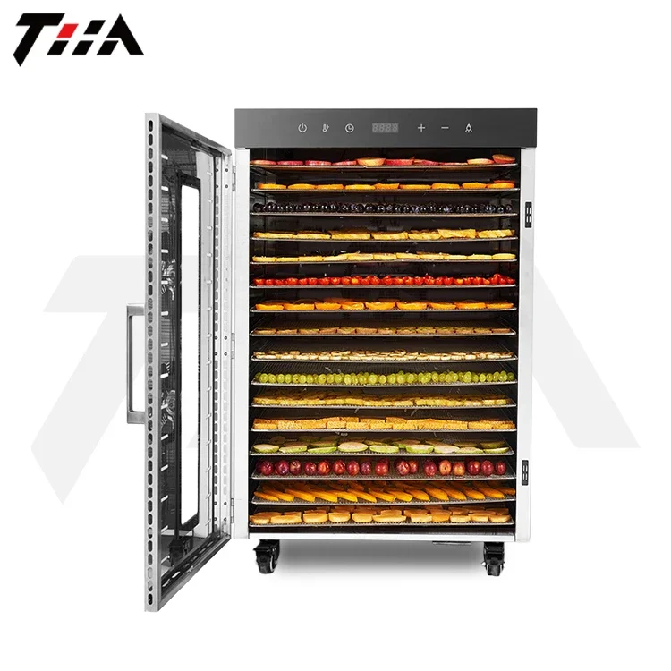 

Commercial 16 Tray Food Dehydrator Full Glass Door Fruit And Vegetable Dehydrator