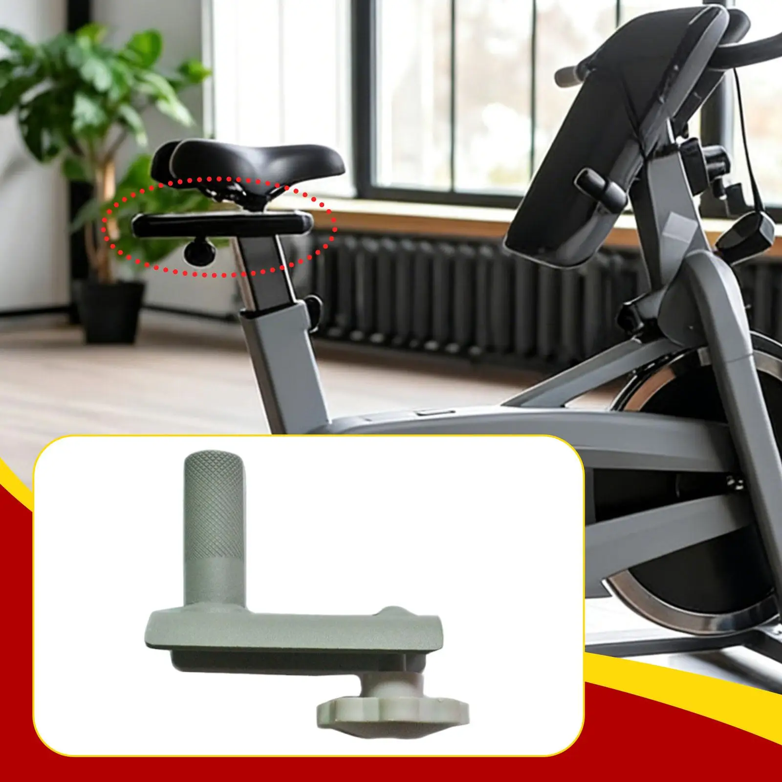 1 PC Bike Seat Slider Block Adjustable Bar Accurate Cycling Saddle Slider Part for Gym Spin Bike Accessories Replacement Tool