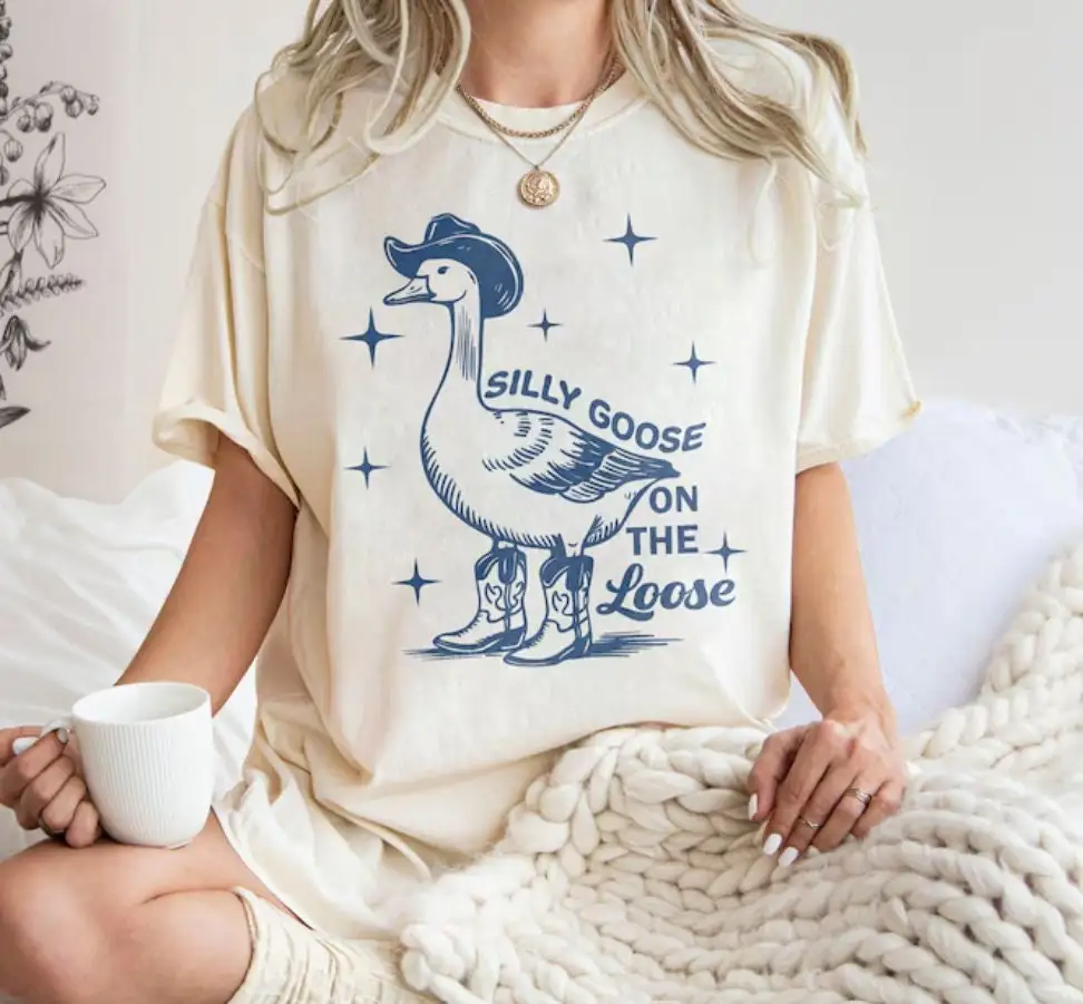 

Silly Goose On The Loose shirt Funny Cowgirl T 90s Aesthetic Western