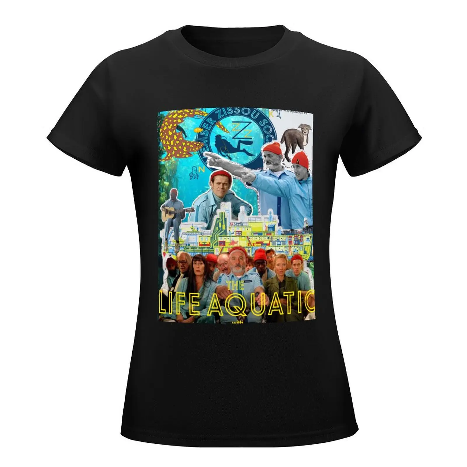 The Aquatic Life With Steve Zissou T-Shirt lady clothes Blouse tees graphics cute t-shirts for Women