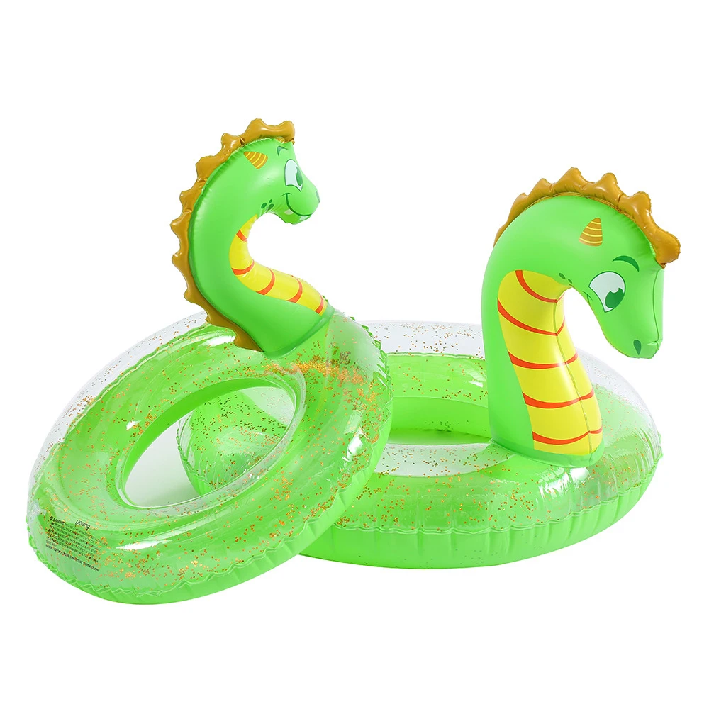 New Adult Kids Inflatable Dinosaur Cute Animal Summer Rubber Swimming Ring Swimming Pool Float Game Beach Accessories Water Toys