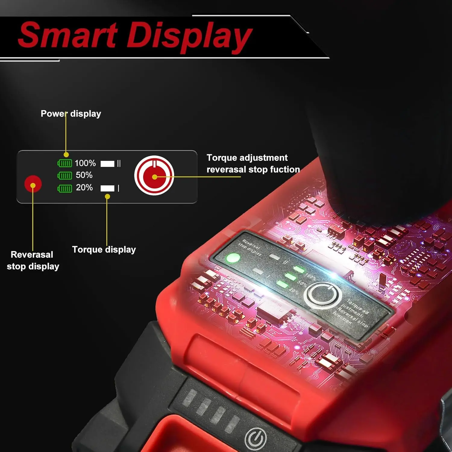 Cordless Impact Wrench 1/2 inch,21V 300N.m Brushless Impact Gun with 4.0Ah Battery, Charger & 6 Sockets,Electric Impact Wrench f