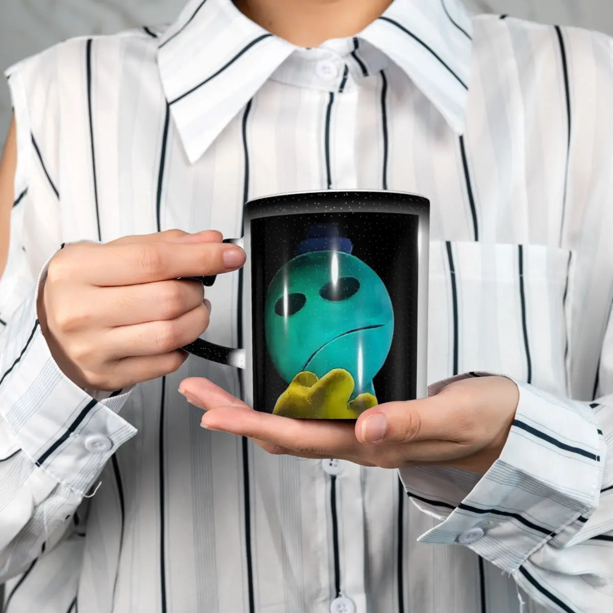 Doey Doughman Horror Pianosaurus Mug Funny Ceramic Coffee Cups Tea Mugs Milk Cup Drinkware Gift for Woman Man