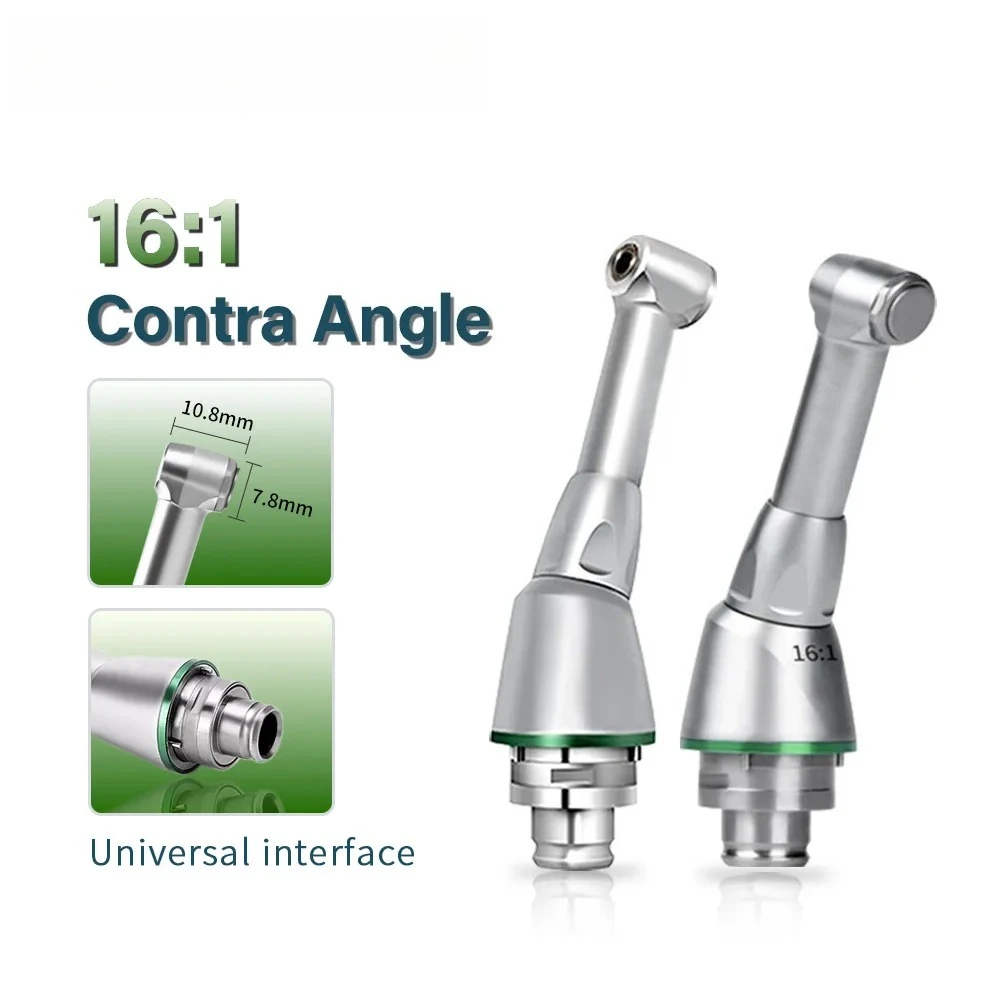 Botón pulsador  cabezal  pieza  mano  contraángulo  reducción Dental 16:1  Motor Endo inalámbrico  cartucho  pieza  man