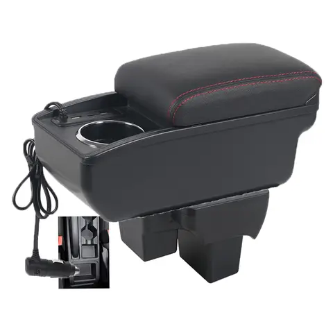 Car VW Polo Nivus Novo Virtus Armrest box﻿ central content store case console storage elbow support rest arm