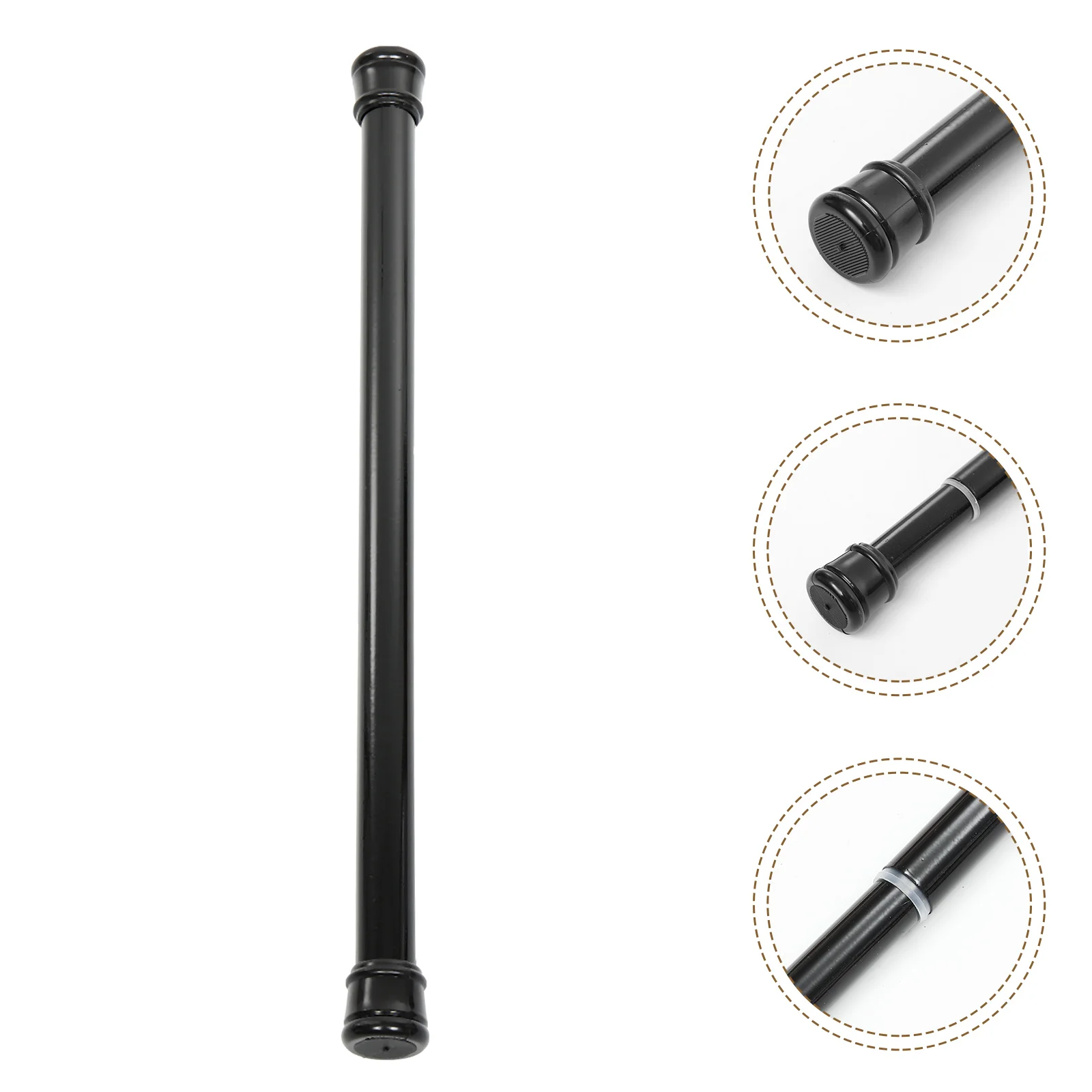 Telescopic Curtain Rod Black Out Curtains for Bathroom Shower Bold Flexible Metal Pole Wardrobe Home Tension