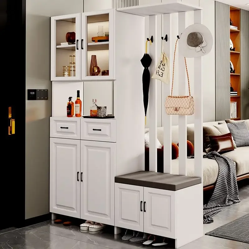Light luxury door cabinet, shoe cabinet integrated household locker, screen partition, living room shielding cabinet, modern sim