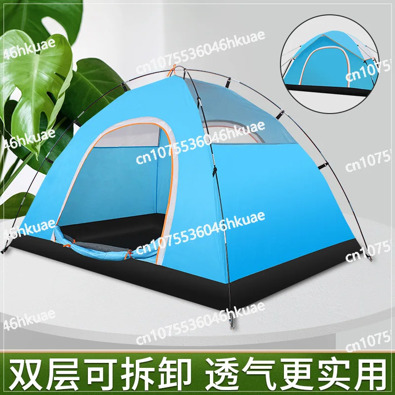 Tent Double Hand, Double Windproof and Waterproof Camping Tent