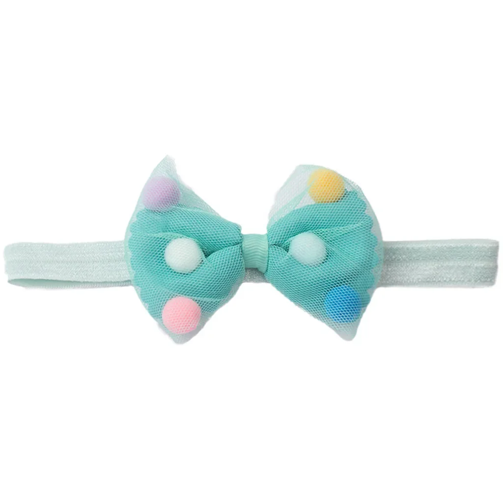 2026 كل جديد مطاطا الرضع عقال مع تول القوس بوم بومس رقيقة الفرقة إكسسوارات الشعر ل 0-3Y لطيف رباط شعر 1st هدية عيد ميلاد #6