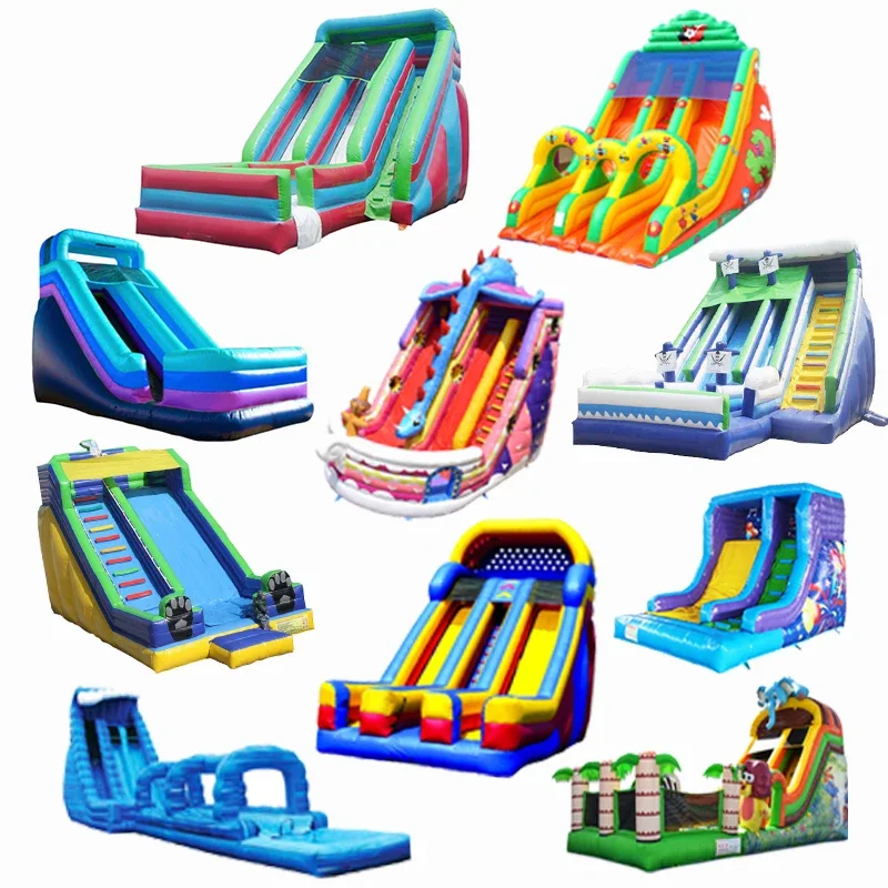 Pirate Ship Water Slide With Pool Inflatable Freestyle Trippo High Tide Waterslide For Sale Jump Castle