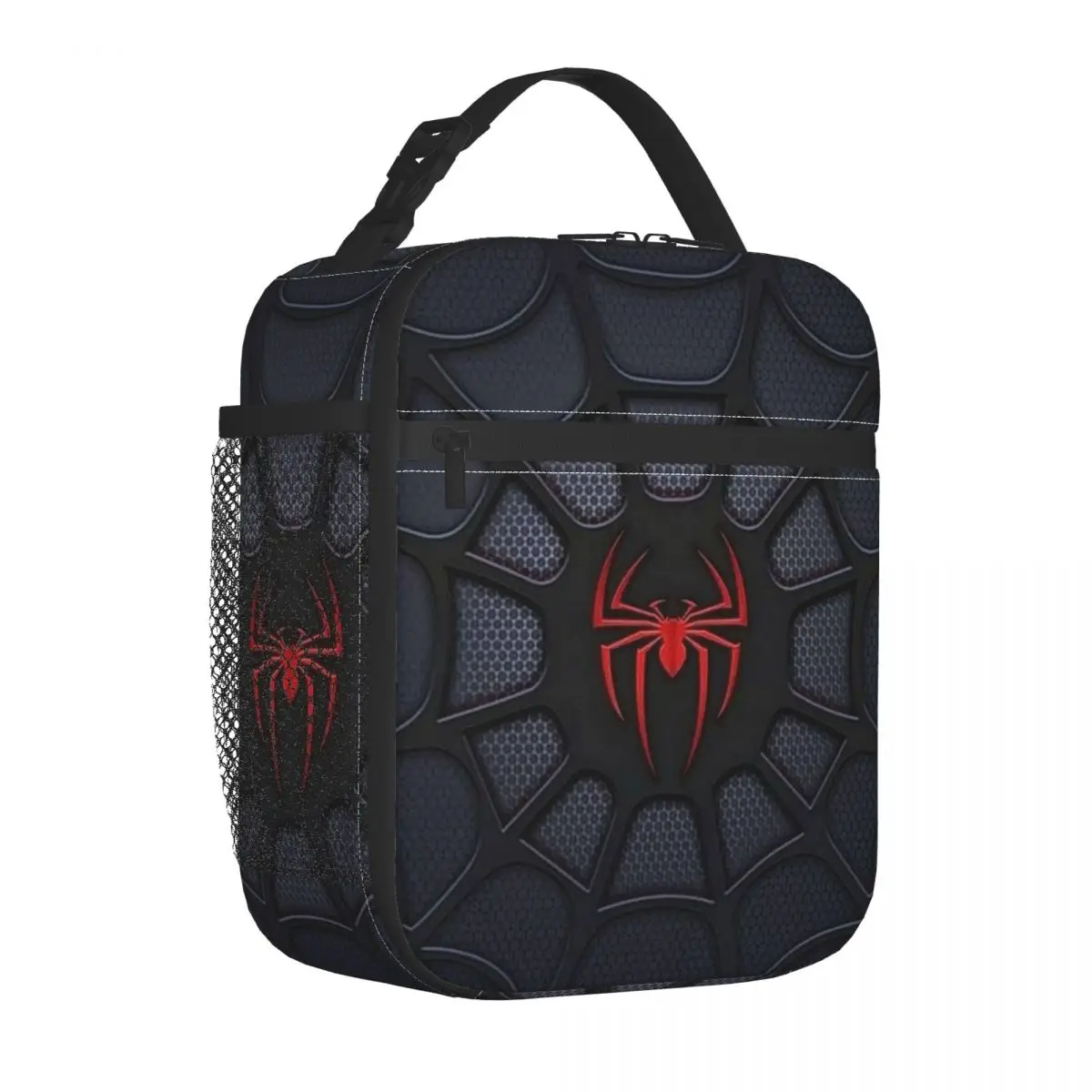 Spider Web Insulated Lunch Bags for Women Portable Thermal Cooler Food Lunch Box Work School Travel