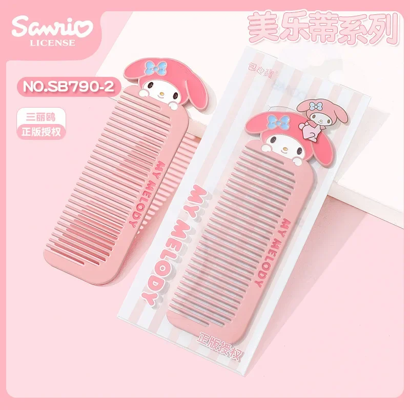 Y2k Sanrio Hello Kitty Anime Kawaii Ins Hair Comb Cute Cartoon Pochacco Kuromi Hair Student Smooth Cleaner Gifts for Kids