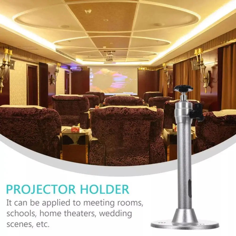 Aluminum Alloy Ceiling Projector Mount 360 Degree Rotation Height Rotation Adjustable Projector Bracket X4g7